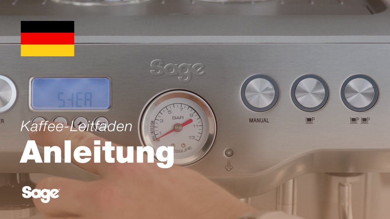 Tutorial für Breville-Kaffee - Einstellen der Dampftemperatur