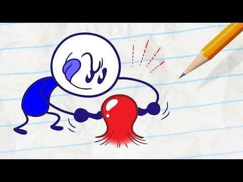Pencilmate is all Lumpy -in- LUMP IN THE NIGHT - Pencilmation Cartoons for Kids