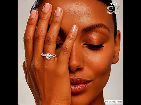 Moissanite Engagement Ring Women product video