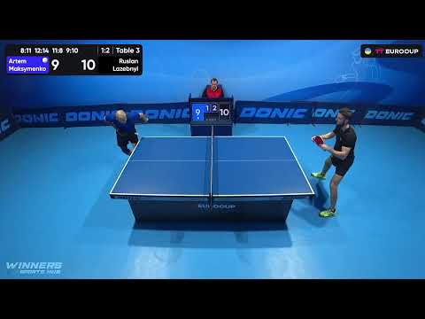 19:40 Artem Maksymenko  - Ruslan Lazebnyi 20.09.2023 TT Euro.Cup Ukraine Star. TABLE 3