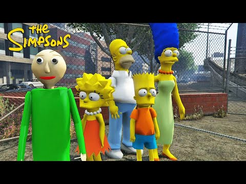 GTA BALDI MEETS THE SIMPSONS ! || GTA 5 MOD Gameplay || Konas2002