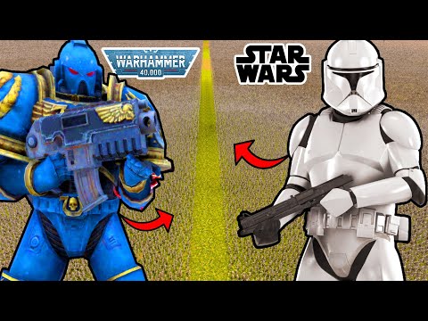 Every CLONE Legion VS Every SPACE MARINE Legion... - UEBS 2: Star Wars Mod