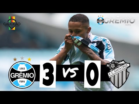 Grêmio 3 x 0 Santa Cruz RS | Gols | Final Recopa Gaúcha 2021