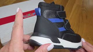 Ботинки Todler черные две липучки B3744