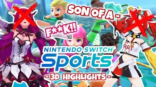 IRyS and Hakos Baelz Playing 3D Sports With Friendship On The Line!!【 Switch Sports HIGHLIGHTS 】