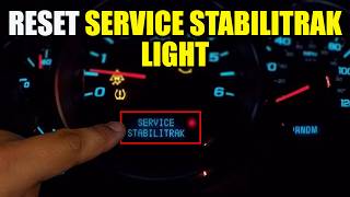 How To Reset the Service StabiliTrak Light for Chevrolet, GMC, and Cadillac CTS Models