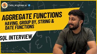 Download the video "Functions, Aggregate, hVING AND Group by ,String, date functions"