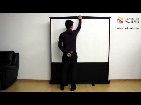 X-KIMI 80 Inch Floor Projector Screen video thumbnail