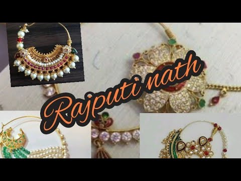 latest Rajputi gold nath design