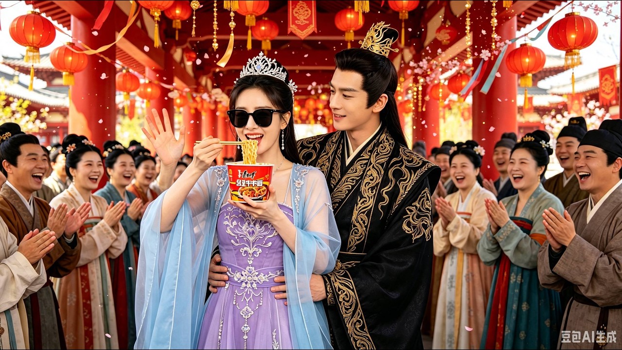🔥穿成古代秀女，拼命扮醜只想落選回家！誰知反倒被皇帝一眼相中，情急之下掏出珍藏現代美食，香氣四溢直接把滿殿眾人饞到眼紅！#drama #chinesedrama #穿越 #短剧 #古代 #甜宠 #搞笑