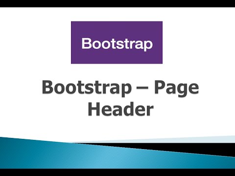 Bootstrap 3 Tutorials - #11 Page Header