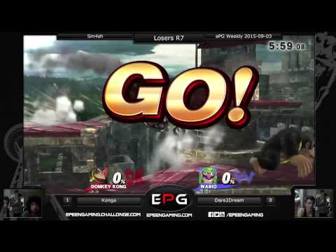 ePG Weekly - Konga (DK) Vs. Dare2Dream (Wario) (Losers R7) - Sm4sh