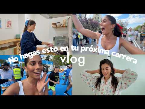 What I do before a race (and during and after) Madrid Half Marathon vlog