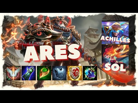Smite Ranked Joust S3 Map Ares Gameplay | Burn Beads & Enemies