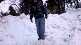 me trying to elbow drop a snowball