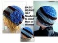How to Crochet Basic Unisex Beanie Hat , Newborn ...