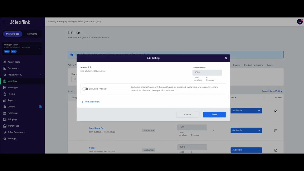 LeafLink Tutorials: Full Inventory Management Training