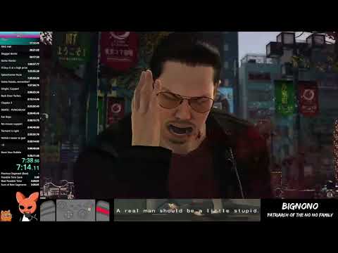 Yakuza 0 Any% Speedrun in 3:27:16 [Ex-WR]