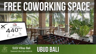 FREE Coworking Space Ubud Bali - SUSI Villas - StarLink Wifi