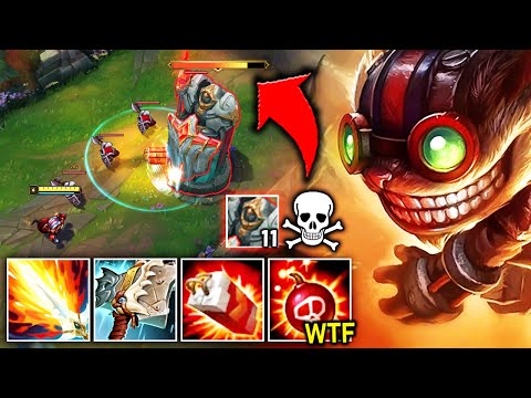 Ziggs but I killed every tower on the map in 25 minutes (Enemy Team Rages)