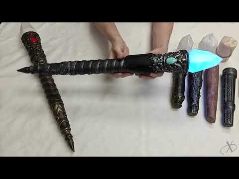 LARP LED Scepter – Medieval Fantasy Staff with 3 Light Modes