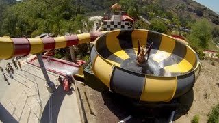 preview picture of video 'Dragon's Den (HD POV) - Water Slide at Raging Waters (San Dimas, CA)'