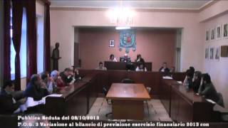 preview picture of video 'Consiglio Comunale di San Piero Patti 08-10-13 Variazione al bilancio di previsione 2013 Parte 1di3'