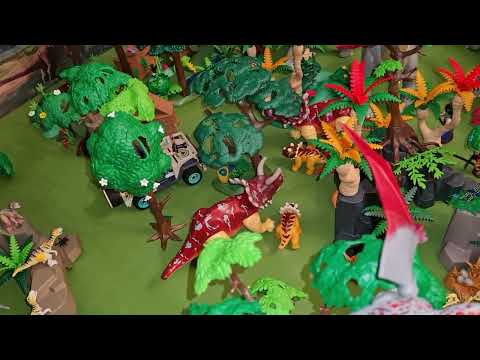 Playmobil diorama dino explorers