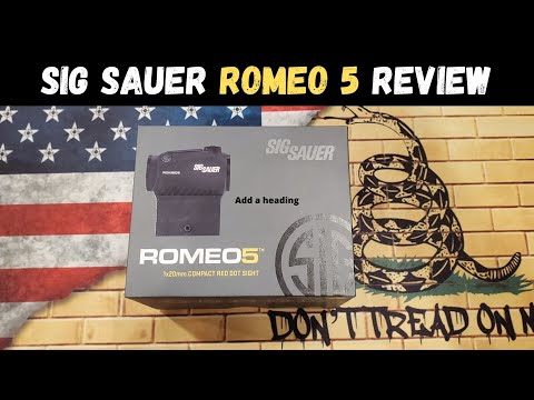 The NEW SIG-Sauer Romeo X Series