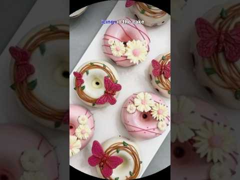 Donut  !!5 Donut decoration ideas tutorial 🍩|Homemade baked donuts Recipe|#shortsfeed #shorts