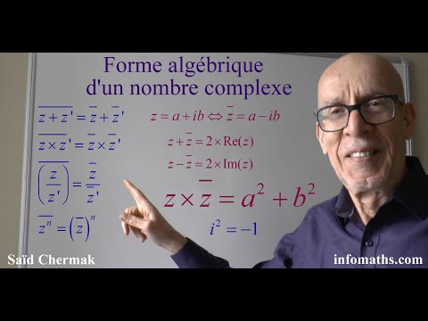 FORME ALGÉBRIQUE D'UN NOMBRE COMPLEXE