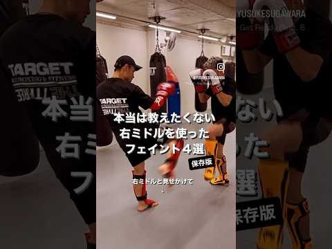 本当は教えたくない右ミドルを使ったフェイント4選【保存版】