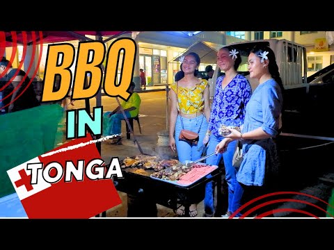 Checking out the Night BBQ markets in Tonga | Tonga Vlog 2024