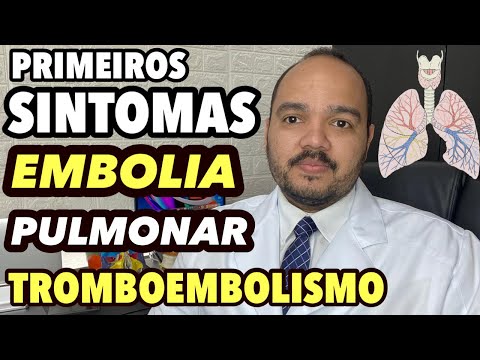Early symptoms of pulmonary thromboembolism - pulmonary embolism.