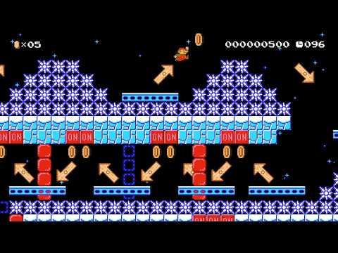 Zigzag & Spiral, The Winter Flow by PowerNongX - Super Mario Maker 2 - No Commentary 1ca