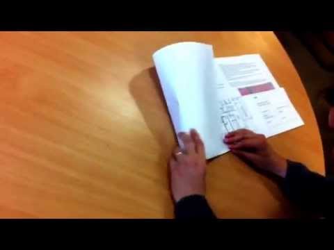 A1 to A4 folding for Ring Binding