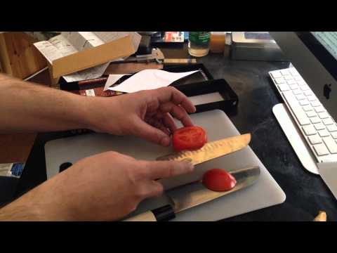 Почта России-оцениваем работу и unboxing TOJIRO Shirogami Santoku Knife + микроскоп usb