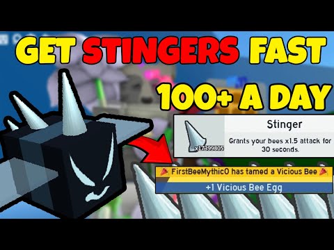 How To GET *STINGERS* Fast in Bee Swarm Simulator (Best Method)