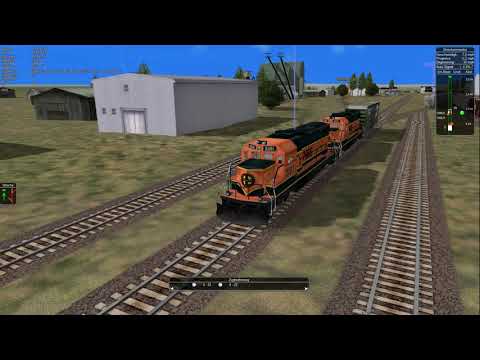 Microsoft Train Simulator Gameplay HD  -  Marias Pass  -  An-Abkuppeln von Wagen in Cutbank Teil 1/2