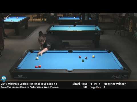 Shari Ross vs Heather Winter - 9 Ball - 2019 MLRT Stop #3