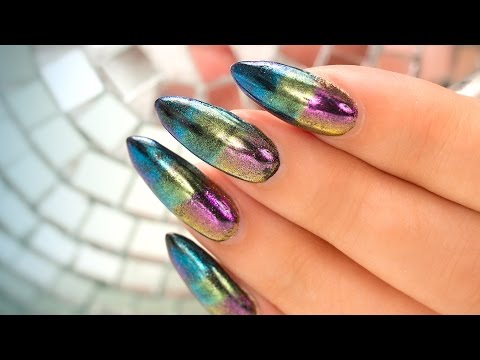 Oil Spill Chrome/Mirror On Gel and Regular Polish