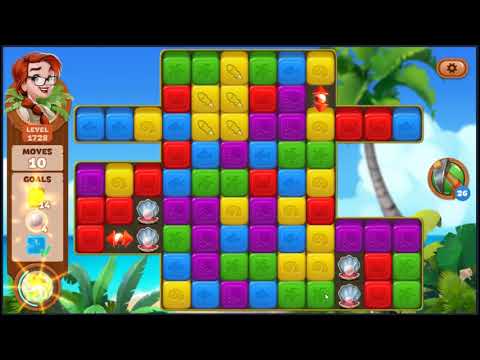 Lost Island Blast Adventure Level 1728 - NO BOOSTERS 🏝️ | SKILLGAMING ✔️