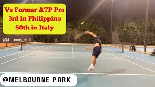 【練習&試合】vs 元プロ ATPプレーヤー UTR12