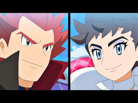 Dragonite vs Aurorus (SUB) - Lance vs Diantha - Pokémon Journeys: The Series