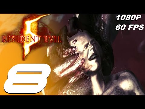 Resident Evil 5 - Walkthrough Part 8 - Irving Boss & The Caves [1080p 60fps]
