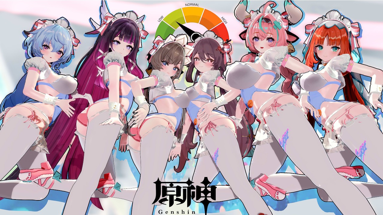 LOW CORTISOL Genshin /nilou/hutao/Ganyu/Varesa/Columbina/Sandrone/胡桃・コロンビーナ・甘雨・ニィロウ・ヴァレサ・サンドローネ