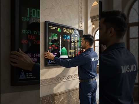 Automatic namaz time tabale board