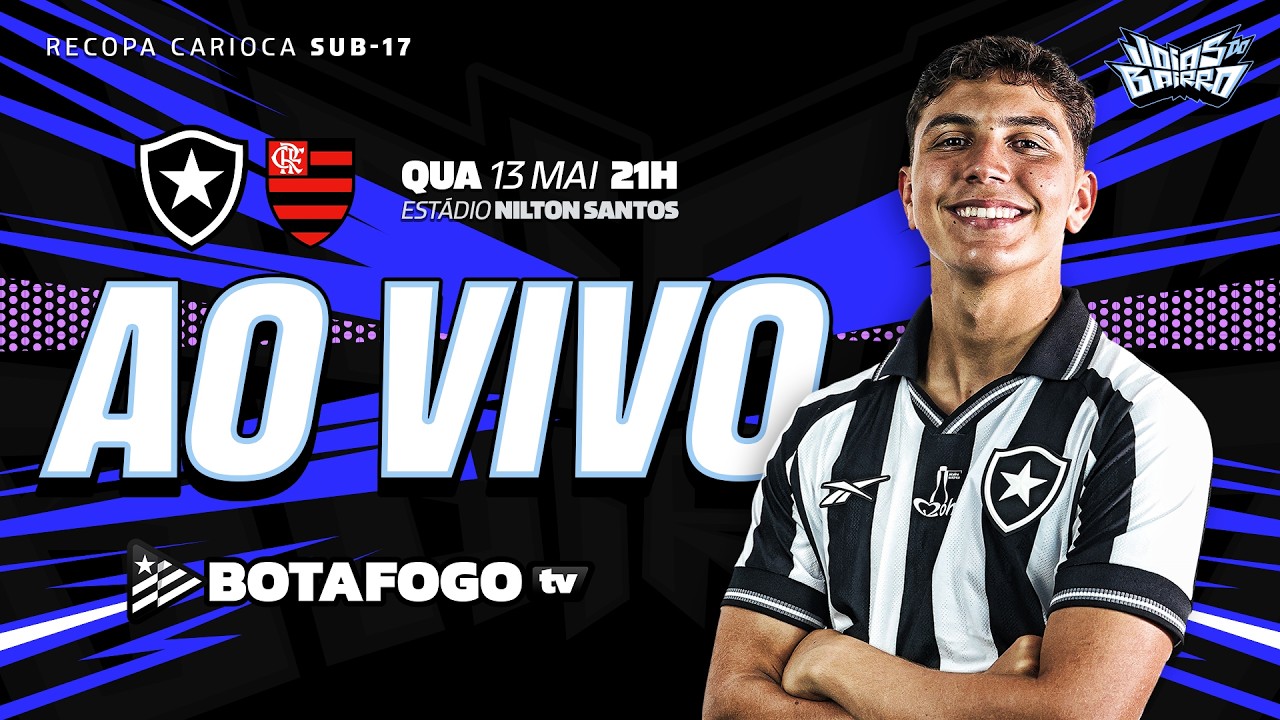 Assista AO VIVO: Botafogo decide o título da Recopa Carioca Sub-17 contra o Flamengo