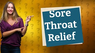 How can I fight a sore throat while pregnant?