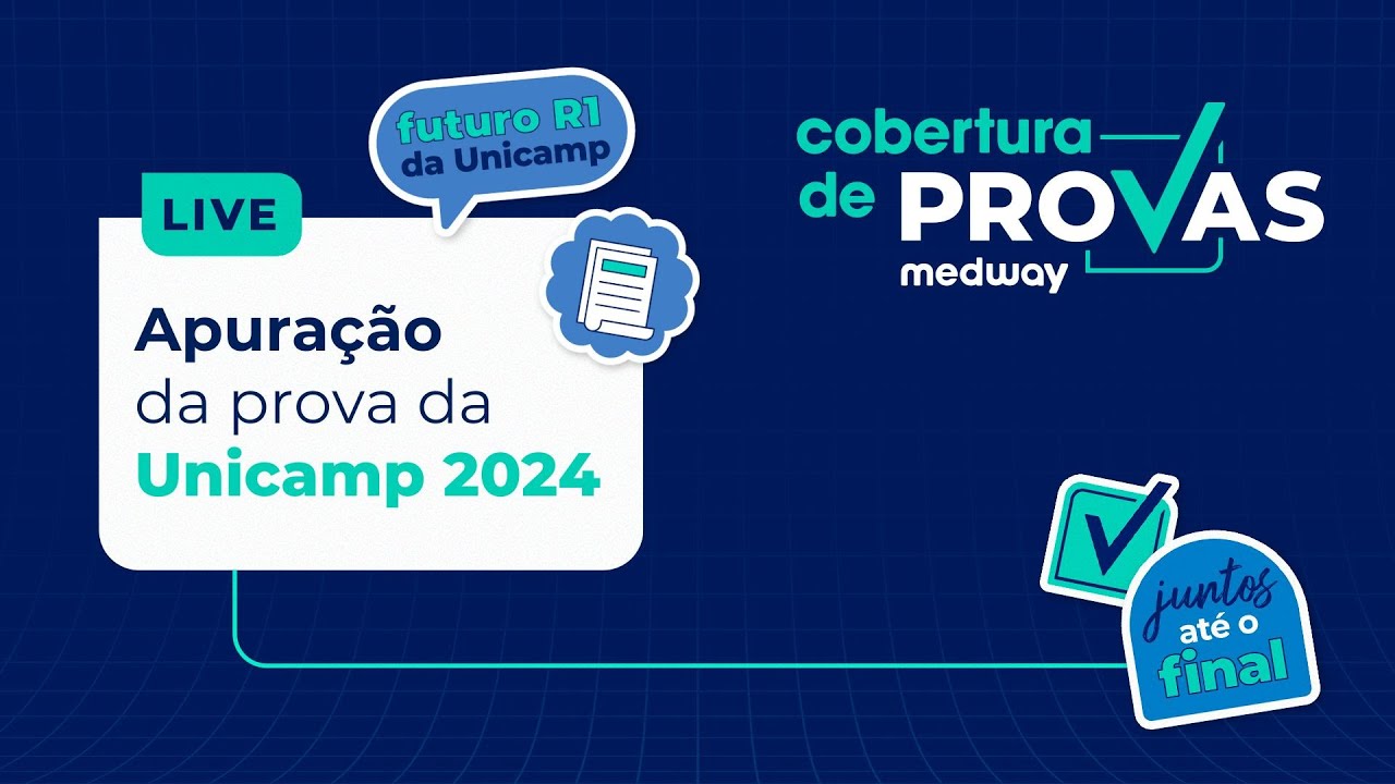 Live de Apuração | Prova de Residência Médica da Unicamp | Cobertura de Provas Medway